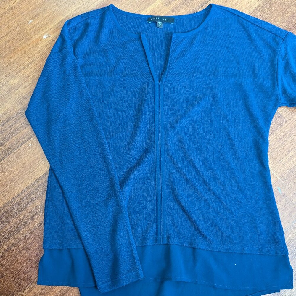 Beautiful Sanctuary Royal Blue Ladies Knit Top-M-very good condition